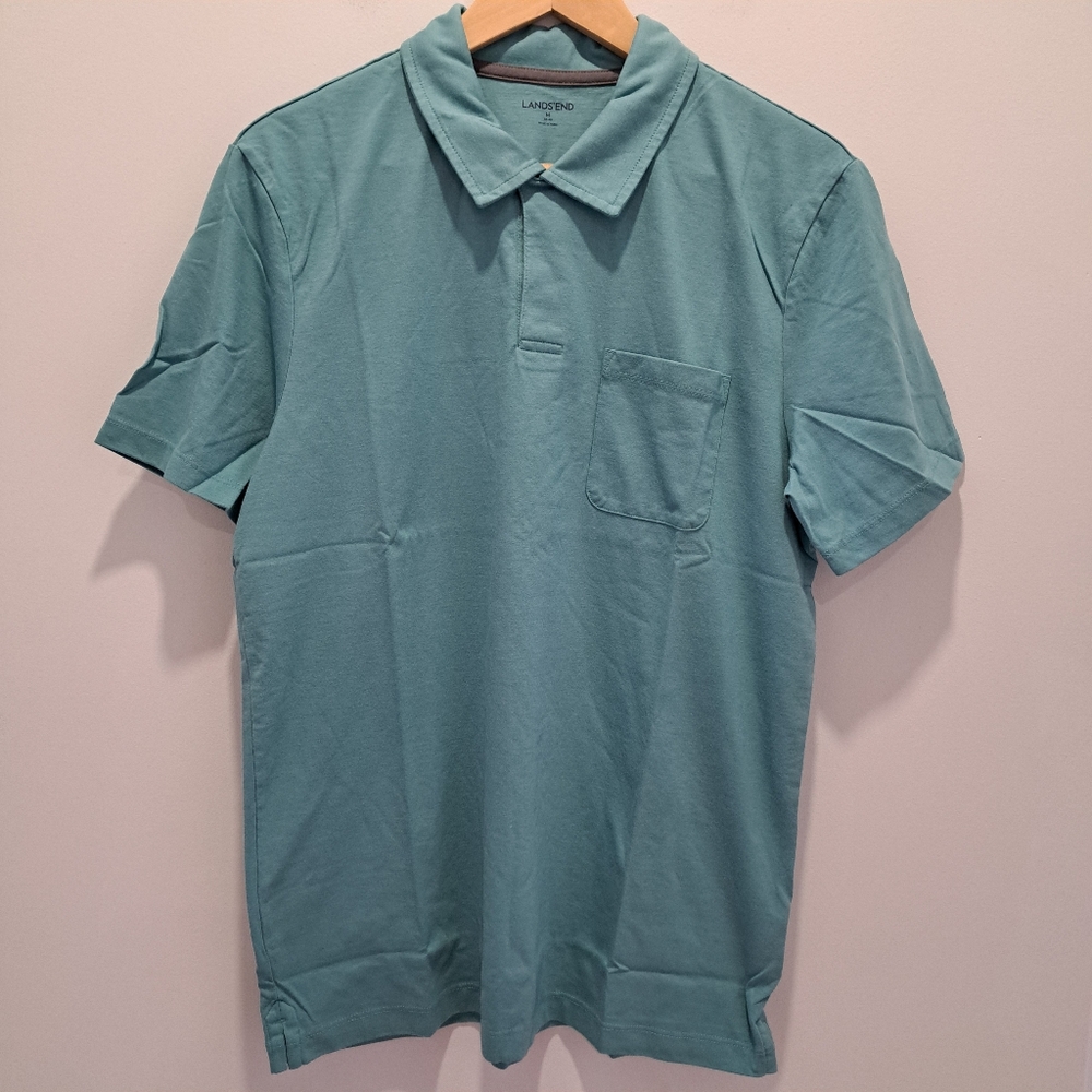 Bundle of 3 - NWT Lands End Super Soft Jersey Classic Preppy Polo Shirts Mens M